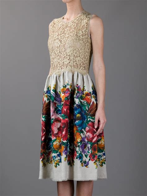 lace dress dolce gabbana|dolce and gabbana floral dresses.